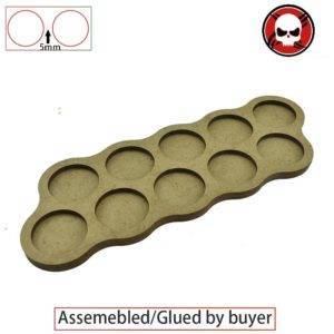 8 Olympic Shape Movement Trays for 25mm Round Bases 5 in each tray Bolt Action 