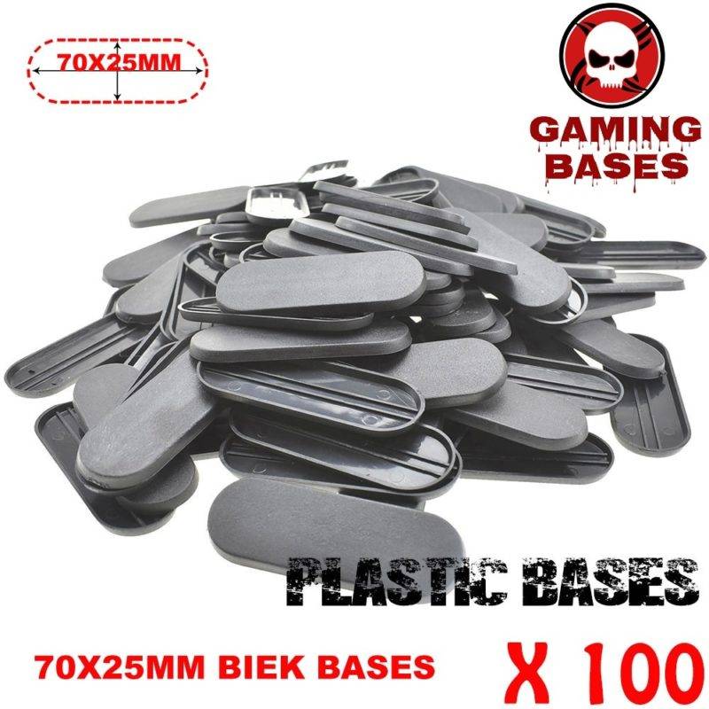 100Pcs 70x25mm miniature oval bases forge world WH 40k