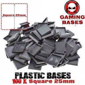 80Pcs miniature square bases 25mm warhammer 40000 gamingbases 25mm