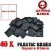 80Pcs miniature square bases 25mm warhammer 40000 gamingbases 25mm