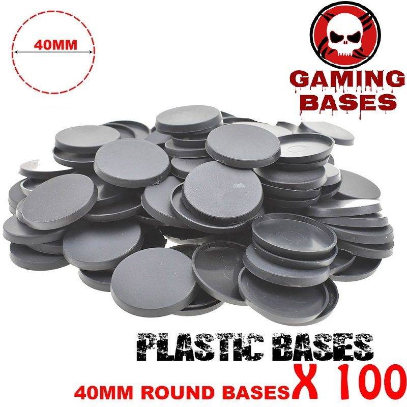 Lot 100Pcs 40mm round bases WH40K miniature wargaming