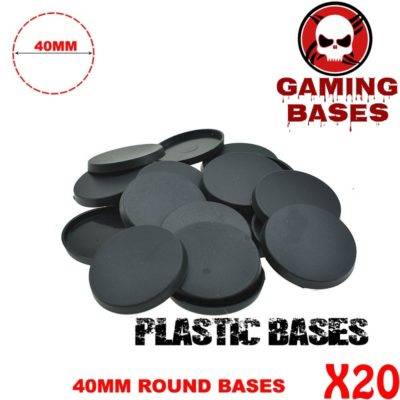 Lot 20Pcs 40mm round bases table game warhammer 40k