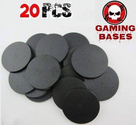 Lot 20pcs 60mm WH40K miniature round bases wargaming FW