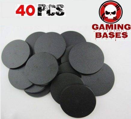 Lot 40pcs 60mm WH40K miniature round bases wargaming FW