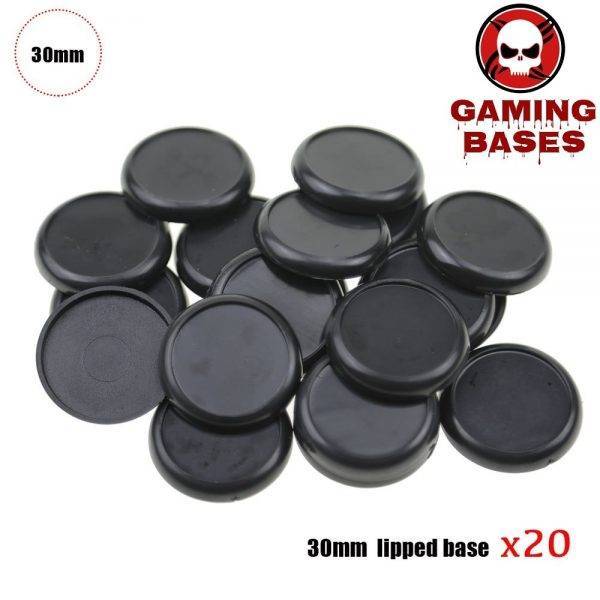 30mm Plastic lipped bases table games model bases 30mm lipped round 30mm Color: 20pcs