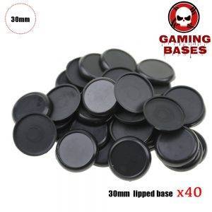 30mm Plastic lipped bases table games model bases 30mm lipped round 30mm Color: 40pcs 