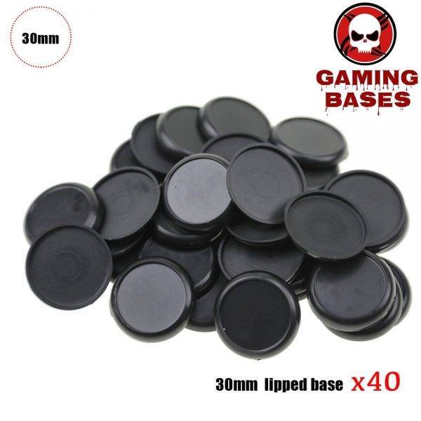 30mm Plastic lipped bases table games model bases 30mm lipped round 30mm Color: 40pcs