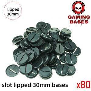 30mm Slot lipped bases table games model bases 30mm lipped round 30mm Type: 100x30mm 