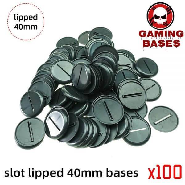 Lot 100Pcs 40mm slot lipped bases table games for war machine 40mm