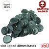 Lot 60Pcs 40mm slot lipped bases table games for war machine 40mm