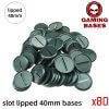 Lot 80Pcs 40mm slot lipped bases table games for war machine 40mm