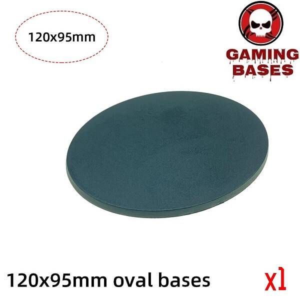120 x 95mm oval base Model Plastic Bases for wargames 120x95mm Color: 1