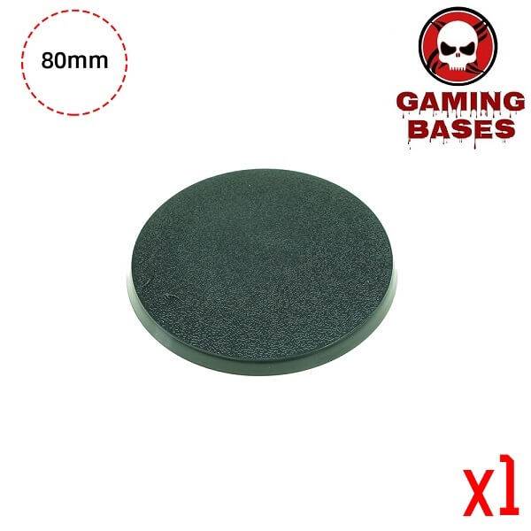 Gaming bases- 80mm round bases 80mm Color: 1 bases