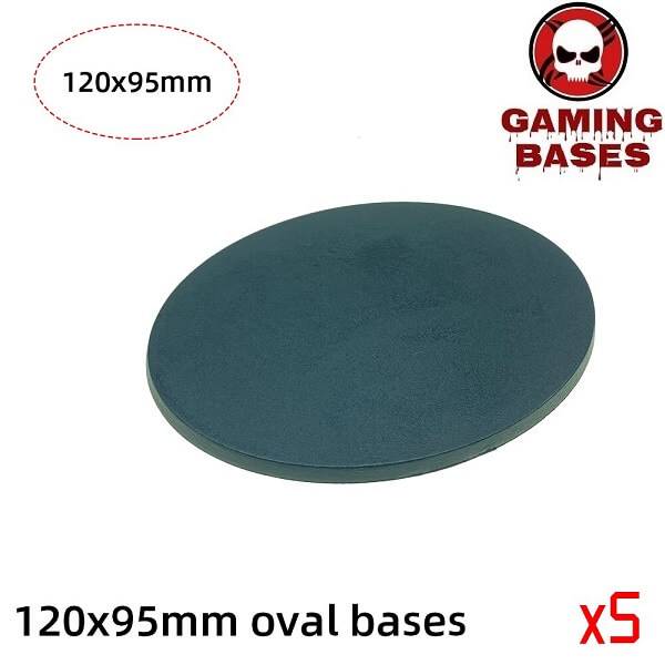 120 x 95mm oval base Model Plastic Bases for wargames 120x95mm Color: 5