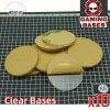 40mm Round clear bases TRANSPARENT / CLEAR BASES for Miniatures 40mm Color: 10 bases