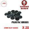 20pcs Round slot bases 25mm for gaming miniatures and table games 25 mm Brand Name: GamingBases