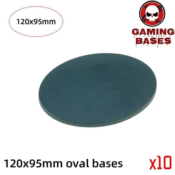 120 x 95mm oval base Model Plastic Bases for wargames 120x95mm Color: 10