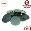 Gaming bases- 80mm round bases 80mm Color: 20 bases