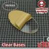 TRANSPARENT/CLEAR BASES for Miniatures-oval bases 75x42mm 75x42mm color: 1 bases|10 bases|20 bases|30 bases|5 bases