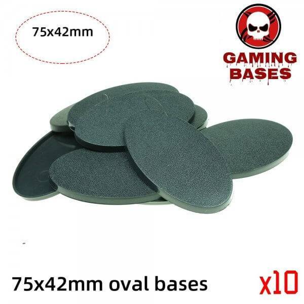 75x42mm Oval Bases For Miniature Wargames Table bases Warhammer 75x42mm color: 1|10|20|5