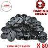 80pcs Round slot bases 25mm for gaming miniatures and table games 25 mm Brand Name: GamingBases