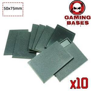 Gamingbase world -50 x 75 mm rectangle bases for Warhammer RPG 75X50MM Color: 10 