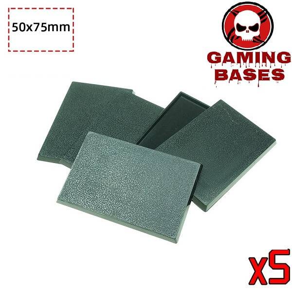 Gamingbase world -50 x 75 mm rectangle bases for Warhammer RPG 75X50MM Color: 5