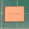 Rectangle 1X1.25″ MDF Bases