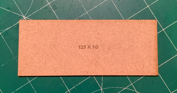 Rectangle 50 X 125Mm MDF Bases