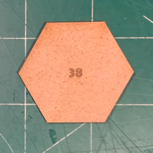 Hexagon 38Mm MDF Bases (Hex)