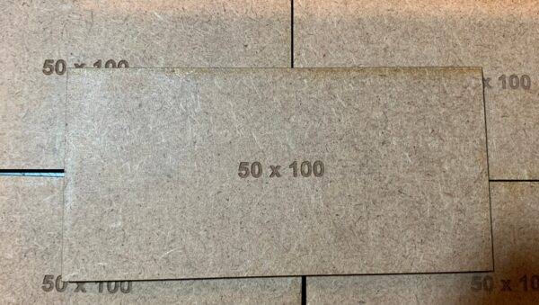 Rectangle 50 X 100Mm MDF Bases