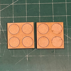 Pair of 20Mm Linear Four (4) Figure MDF Movement Trays 2/2