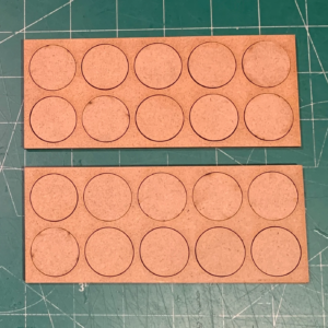 Pair of 25Mm Linear Ten (10) Figure MDF Movement Trays 5/5