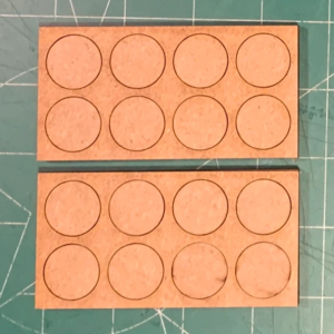 Pair of 25Mm Linear Eight (8) Figure MDF Movement Trays 4/4