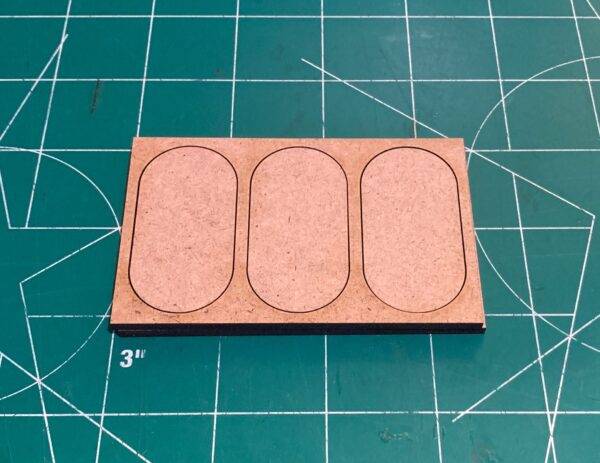 Pair of Cavalry (Mounted) 3 Fig. In-Line Movement Trays – MDF
