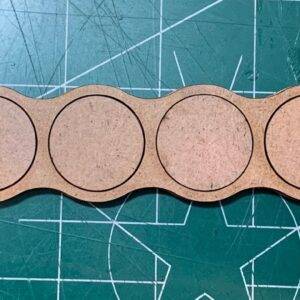 Pair of 25Mm Linear Ten (10) Figure MDF Movement Trays