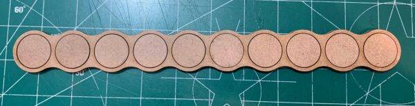 Pair of 25Mm Linear Ten (10) Figure MDF Movement Trays